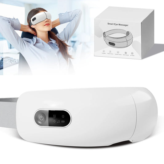 Eye Massager with Heat, Birthday Gifts for Dad Mom Men Women, Heated Eye Mask for Reduce Strain, Improve Sleep, Eye Care Device
